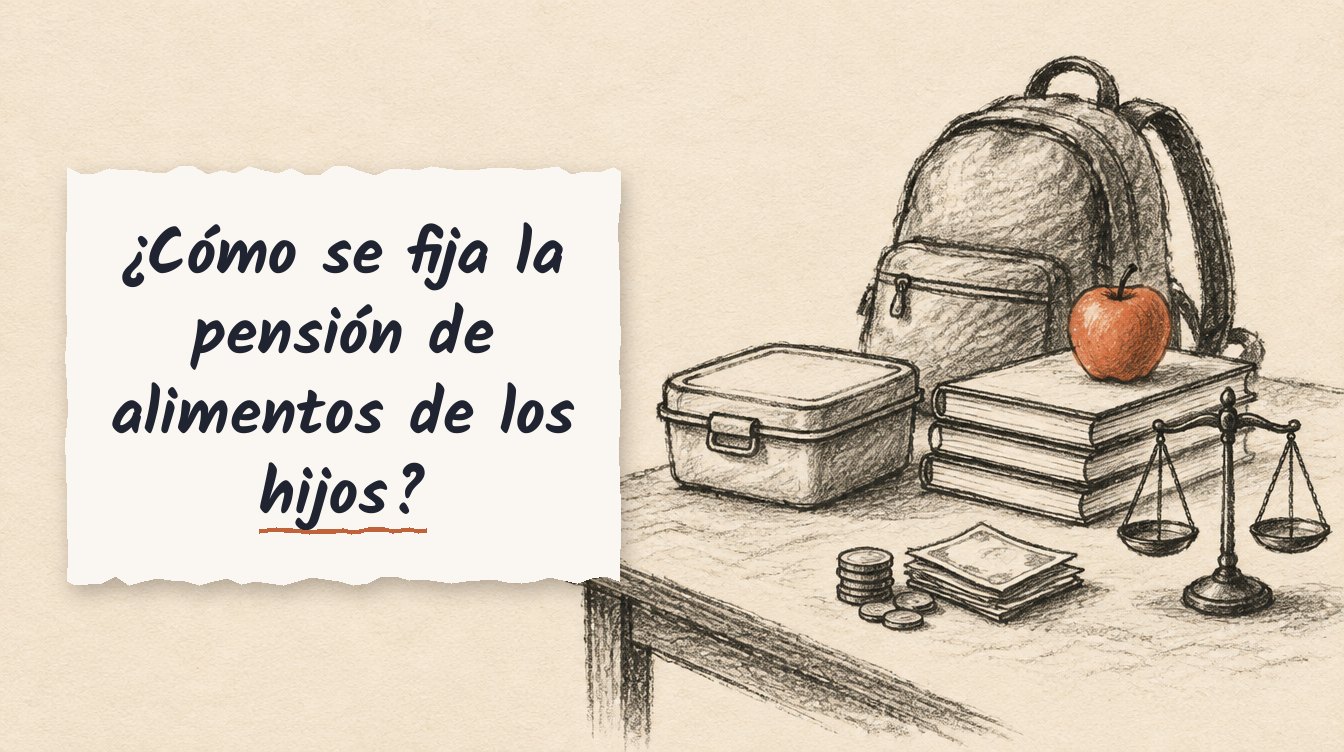 ¿Cómo se fija la pensión de alimentos de los hijos?